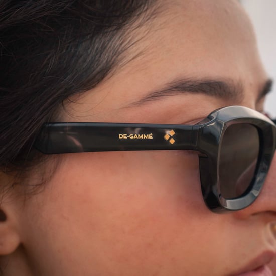 Gafas de sol polarizadas con montura geométrica negra De-Gamme - Milán - Image 3