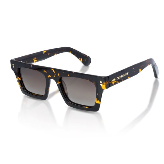 Gafas de sol polarizadas De-Gamme con montura gruesa y rectángulo marrón - Valencia - Image 1