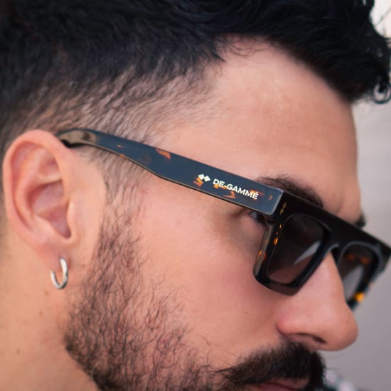 Gafas de sol polarizadas De-Gamme con montura gruesa y rectángulo marrón - Valencia - Image 4