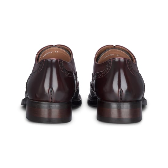 Zapatos formales brogue de charol color vino para hombre de Justin Reess - Harry - Image 4