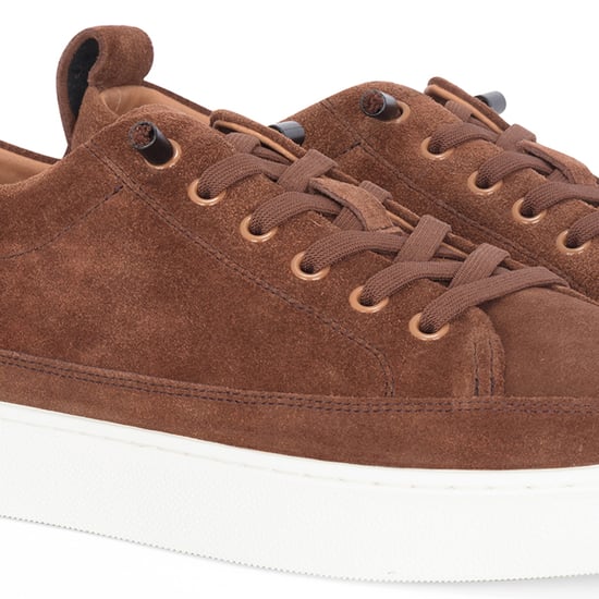 Justin Reess Zapatillas de deporte de cuero de ante marrón para hombre - Josh - Image 4