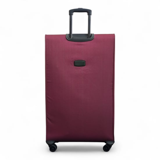 Maleta ligera y expandible extragrande de 8 ruedas, color burdeos, suave, para viaje - Image 6