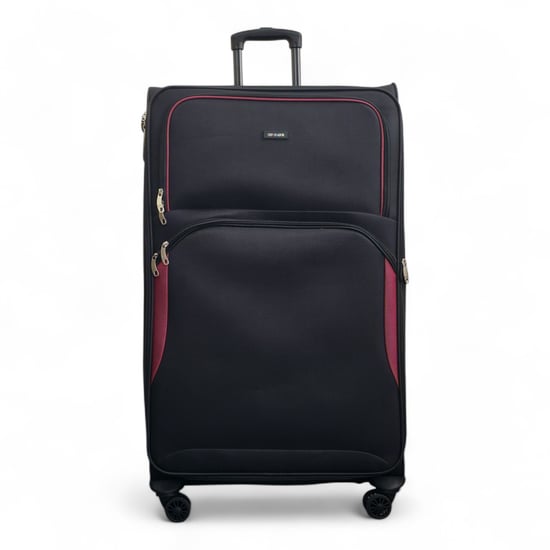 Maleta extensible, suave, negra, extragrande, ligera, de 8 ruedas, para viaje - Image 1