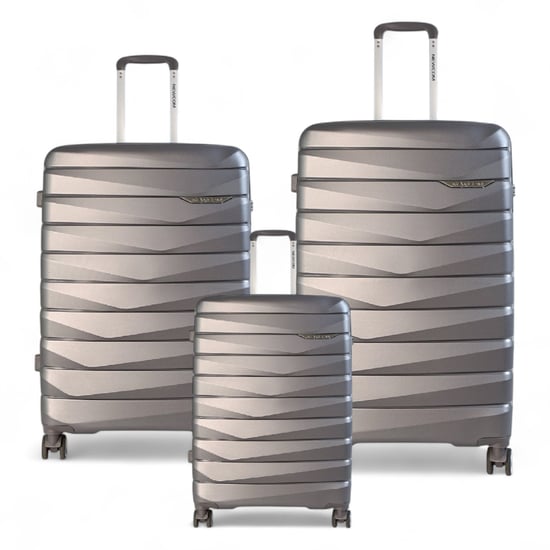 Maleta rígida TSA gris humo resistente con 8 ruedas, equipaje de cabina, estuche de viaje para vacaciones - Image 1
