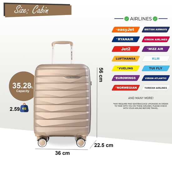 Maleta rígida de cabina PP de apta para Easyjet y Ryanair. - Image 2