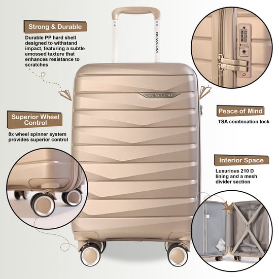 Maleta rígida de cabina PP de apta para Easyjet y Ryanair. - Image 3