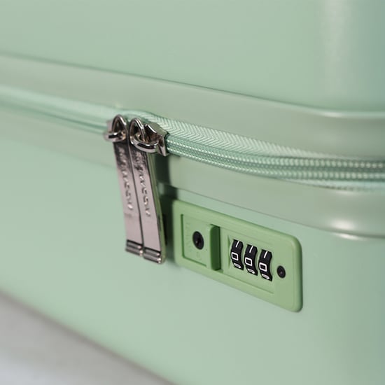 Maleta rígida de cabina de 44 x 22 x 38 cm, color verde, con certificación TSA, apta para Easyjet y Ryanair. - Image 5