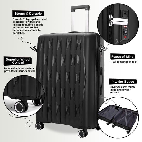 Maleta de cabina rígida y robusta de 37,5 x 20,5 x 55 cm. Equipaje TSA. Apta para Easyjet, Ryanair y Wizzair. - Image 3