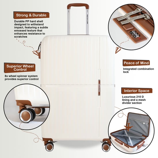 Maleta rígida de cabina PP de 37 x 22 x 56 cm, apta para Easyjet y Ryanair. - Image 3