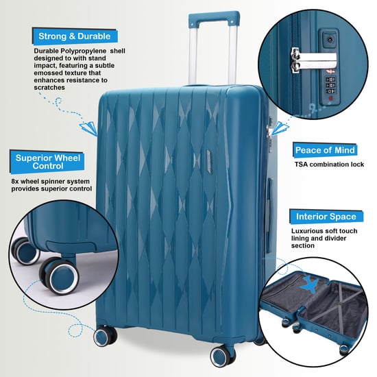Maleta de cabina rígida y robusta de 37,5 x 20,5 x 55 cm. Equipaje TSA. Apta para Easyjet, Ryanair y Wizzair. - Image 3