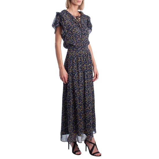Vestido Largo con Escote de Lazada y Volantes WJCF0402F para Mujer - Image 3