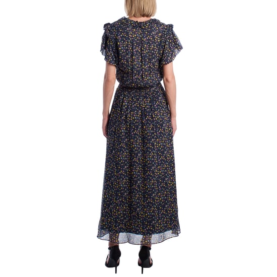 Vestido Largo con Escote de Lazada y Volantes WJCF0402F para Mujer - Image 5