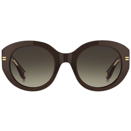 Gafas de sol Marc Jacobs con montura redonda y lentes degradadas marrones - Image 1