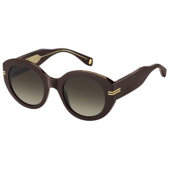 Gafas de sol Marc Jacobs con montura redonda y lentes degradadas marrones - Image 2