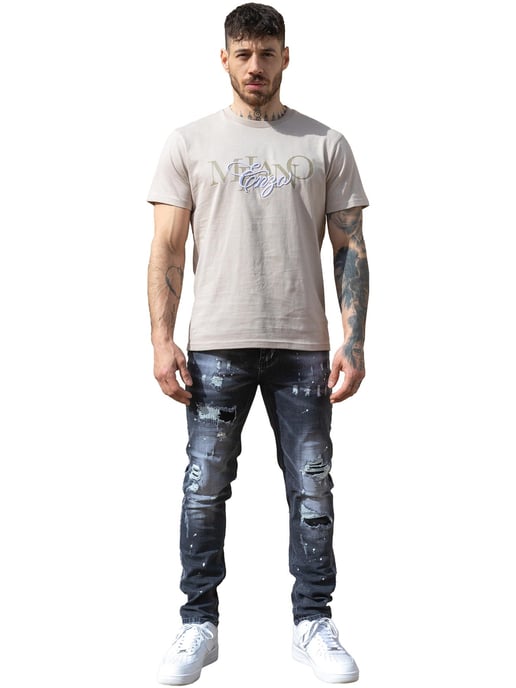 Enzo Milano | Camiseta Estampada de Hombre con Cuello Redondo - Image 3