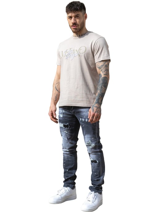 Enzo Milano | Camiseta Estampada de Hombre con Cuello Redondo - Image 4