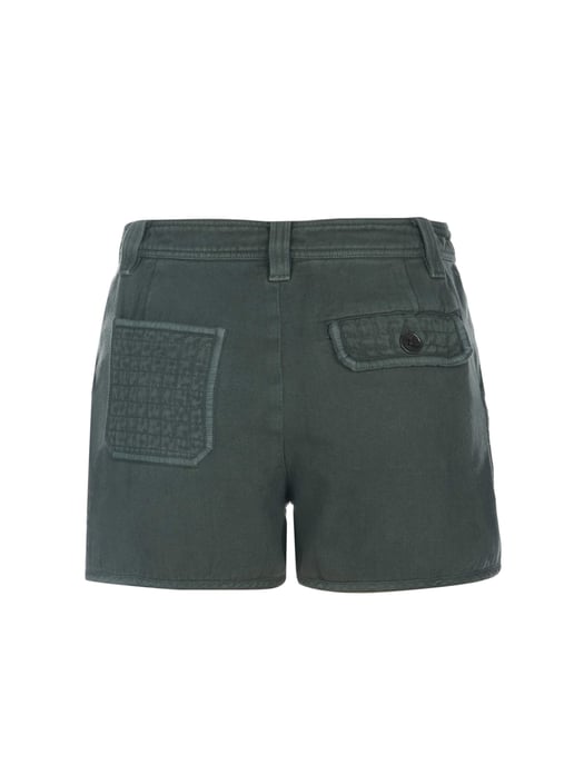 Pantalones cortos de sarga de algodón SEI en caqui de Zadig Voltaire - Image 2