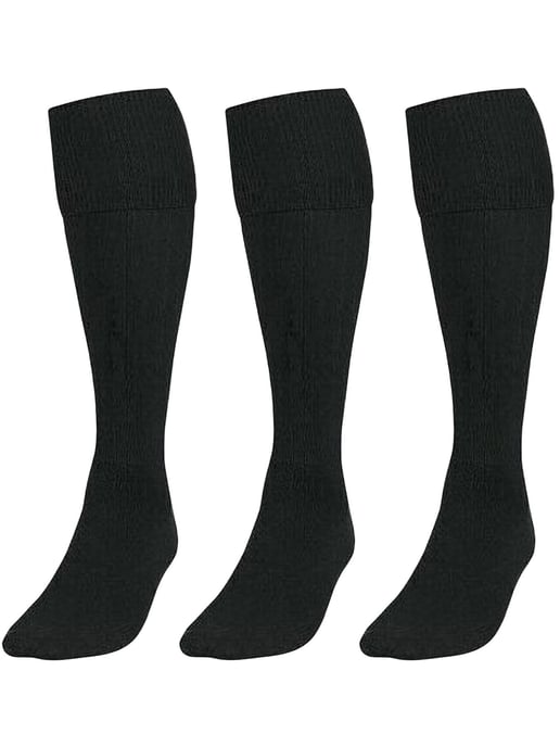 3 Pack Calcetines Fútbol Negro Niños - Image 1