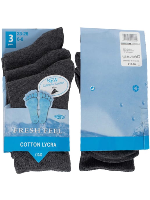 Paquete de 12 calcetines grises para niños - Image 5