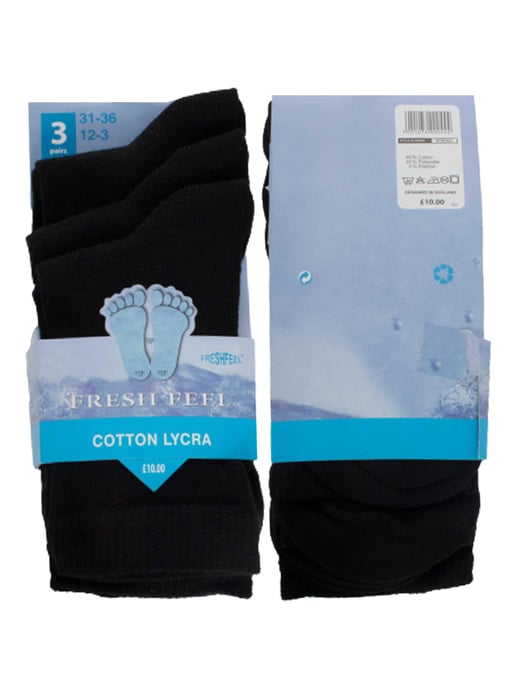 Paquete de 12 calcetines negros para niños - Image 4