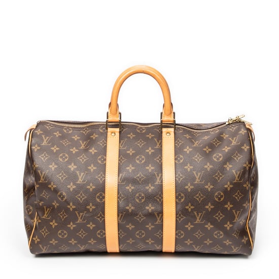 Louis Vuitton Keepall 45 en Marrón Lona recubierta - Image 1