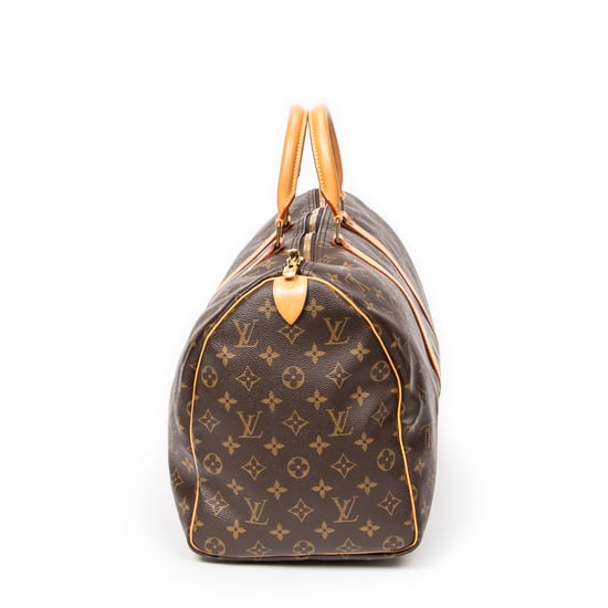 Louis Vuitton Keepall 45 en Marrón Lona recubierta - Image 3