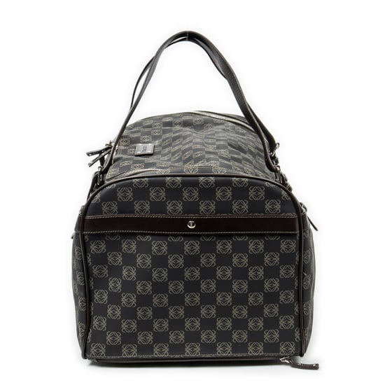 Loewe Vintage Anagram Suitcase en Negro/Beige Lona recubierta - Image 3