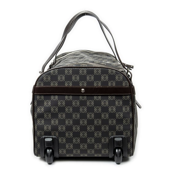 Loewe Vintage Anagram Suitcase en Negro/Beige Lona recubierta - Image 4