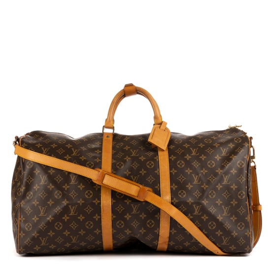 Louis Vuitton Keepall Bandouliere 60 en Marrón Lona recubierta - Image 1