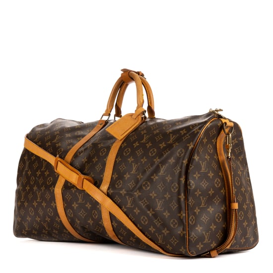 Louis Vuitton Keepall Bandouliere 60 en Marrón Lona recubierta - Image 2