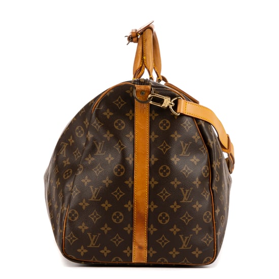 Louis Vuitton Keepall Bandouliere 60 en Marrón Lona recubierta - Image 5
