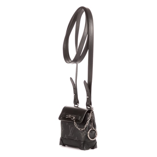 Louis Vuitton Mini Steamer Crossbody Pouch  en Negro Lona recubierta - Image 2