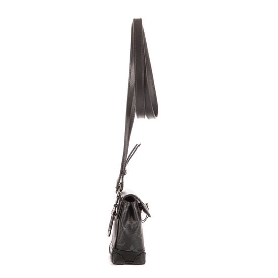 Louis Vuitton Mini Steamer Crossbody Pouch  en Negro Lona recubierta - Image 5