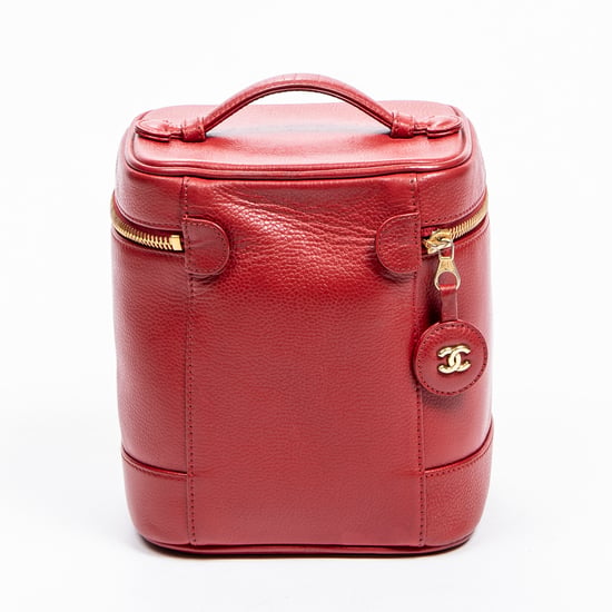 Chanel CC Vanity Case en Rojo Piel de becerro - Image 5