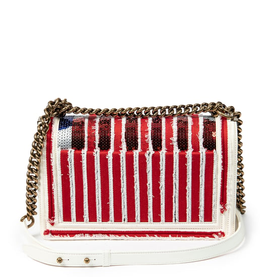 Chanel Paris-Cuba Multicolor Sequin Medium Boy Bag en Rojo/Azul marino/Gris Lienzo - Image 5