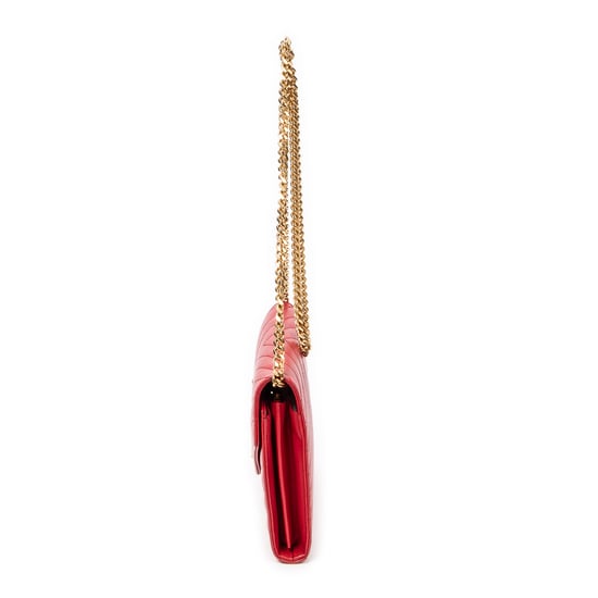 Yves Saint Laurent Classic Cassandre Chain Wallet  en Rojo Piel de becerro - Image 3