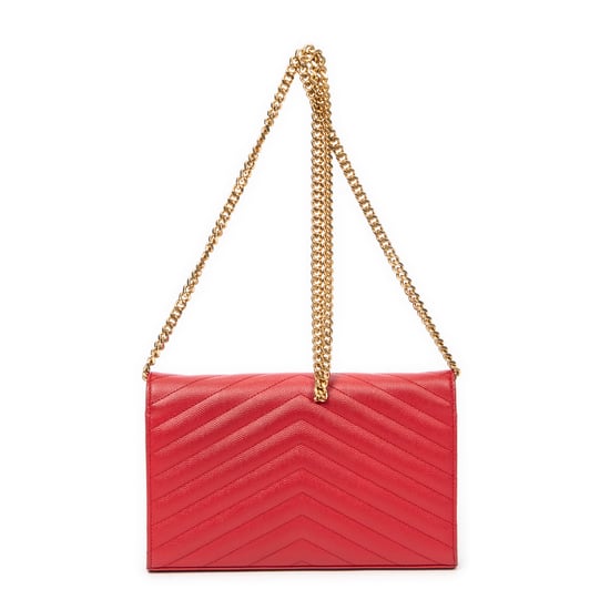 Yves Saint Laurent Classic Cassandre Chain Wallet  en Rojo Piel de becerro - Image 5