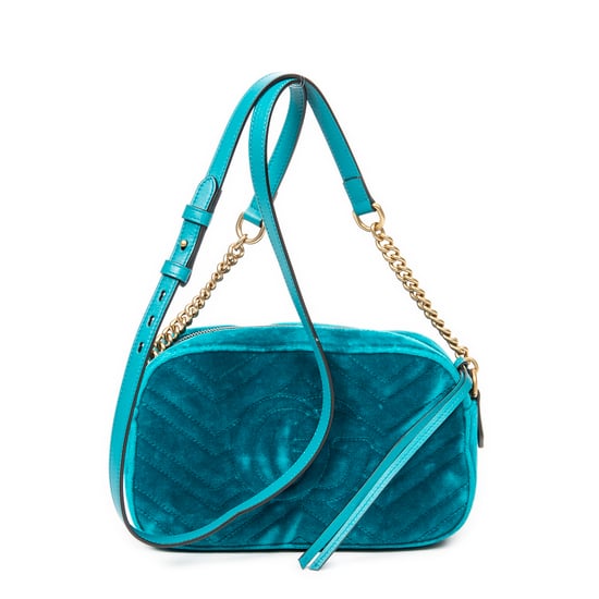 Gucci Small GG Marmont Chain Crossbody  en Verde azulado Lienzo - Image 5