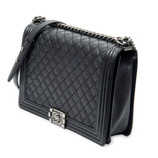 Chanel Large Boy en Negro Piel de becerro - Image 2