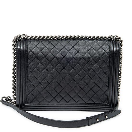 Chanel Large Boy en Negro Piel de becerro - Image 5