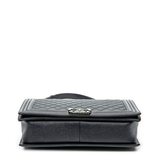 Chanel Large Boy en Negro Piel de becerro - Image 6