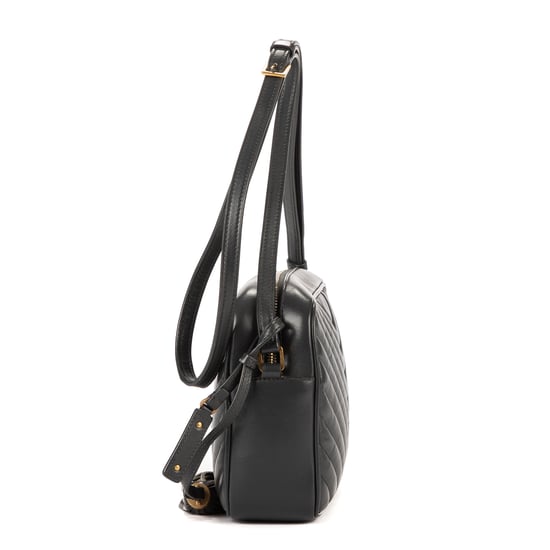 Yves Saint Laurent Lou Camera  en Gris oscuro Piel de becerro - Image 3