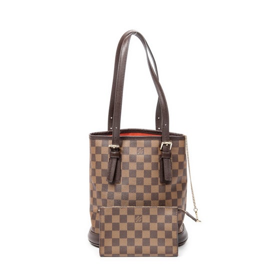 Louis Vuitton Marais en Marrón Lona recubierta - Image 1