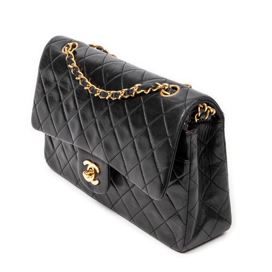 Chanel Classic Double Flap 26 en Negro Piel de becerro - Image 2