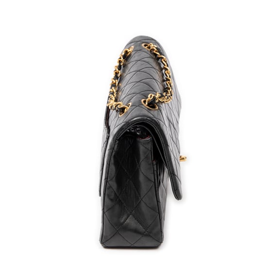 Chanel Classic Double Flap 26 en Negro Piel de becerro - Image 4
