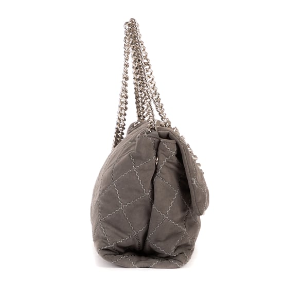 Stella McCartney Beckett Flap en Gris Piel de becerro - Image 5