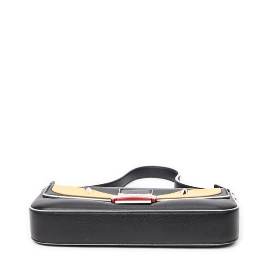 Fendi Monster Mania Baguette  en Negro/Amarillo/Blanco Piel de becerro - Image 6