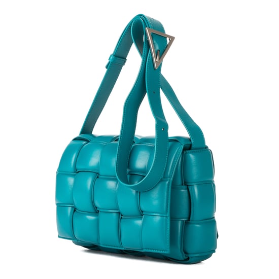 Bottega Veneta Cassette Flap Chain Maxi en Turquesa Piel de becerro - Image 2