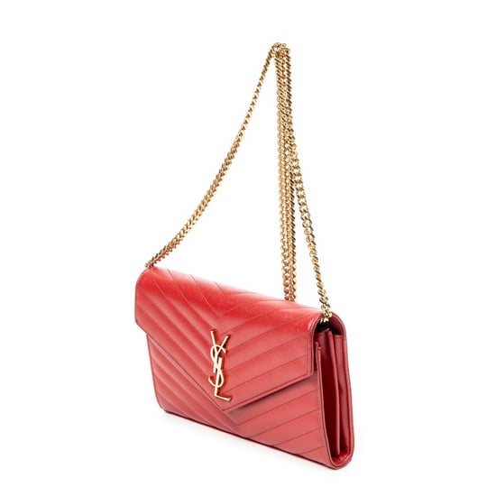 Yves Saint Laurent Classic Cassandre Chain Wallet  en Rojo Piel de becerro - Image 2