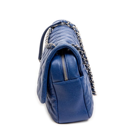 Chanel Jumbo Easy Flap en Azul Real Piel de becerro - Image 3